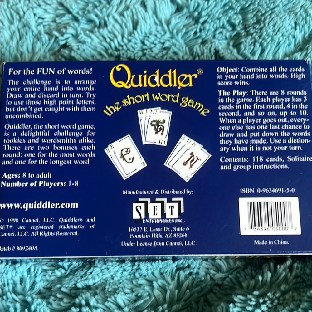 6- Quiddler Card Game - Picture 2 of 3